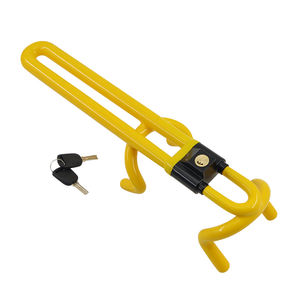 Serrure <span class=keywords><strong>antivol</strong></span> de véhicule Pince à longueur réglable Double crochet <span class=keywords><strong>Barre</strong></span> de verrouillage du volant - Product Image 2