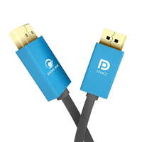 Câble vidéo audio DP 1.2 vers 2.0 4K 3D en gros avec blindage tressé et conducteurs plaqués or pour utilisation avec un moniteur