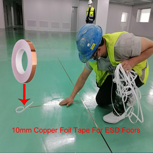 Nhiệt độ cao không thấm nước một mặt áp lực nhạy cảm 19mm 20m chết cắt bất kỳ hình dạng EMI che chắn Băng Lá Đồng - Product Image 5