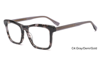 Vente en gros de montures de lunettes de vue carrées épaisses en acétate vintage