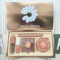 Cadeau de Noël 4 types coffret cadeau maquillage Rouge à lèvres mat hydratant Couleur tomate Brillant à lèvres velours 9 couleurs ensemble de mascara ombre à paupières