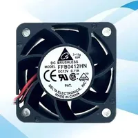Delta 4028 12V 0,11A FFB0412HN Dreidraht-Lüfter mit Hohem Luftstrom, Geräuscharm, Bürstenlos, DC-Kunststoffflügel, Stromversorgung, Server-Kühlventilator