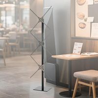 Ventilateur Holographique 3D pour Affichage Combiné, 3 Pièces, Contrôle Wi-Fi, Écran Publicitaire 3D Combiné, Projecteur Holographique avec Support