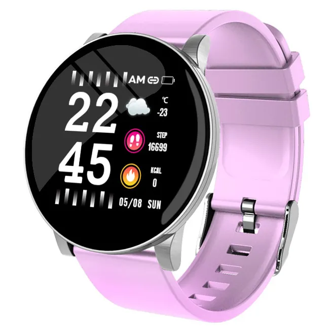 W8 Round Screen Fitness Track Sport Waterproof BTMi Smart Bracelet Smart Watch For Xiaomi