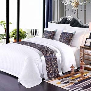 प्रतिस्पर्धी मूल्य रानी बिस्तर शीट सेट होटल लिनन लक्जरी राजा आकार सफेद बिस्तर सेट - Product Image 3