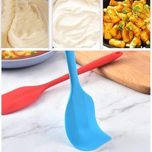 Silicone Spatula Set 6 Pack Heat Resistant Baking Tool For Cake Butter Mixing Dishwasher Safe Oven Safe Kitchen Utensil - Product Image 4
