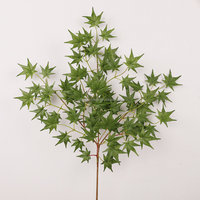 Ranting Daun Maple Buatan L819 67cm, Batang Maple Jepang Sutra Imitasi, Daun Merah Musim Gugur untuk Dekorasi Dalam Ruangan, Pernikahan, dan Thanksgiving