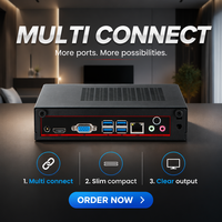 Mini PC de Escritorio Core I7 11850H |   16 GB de RAM, 256 GB de SSD, Pantalla Dual 4K, HD+VGA |   Computadora Compacta para el Hogar, Educación y Negocios