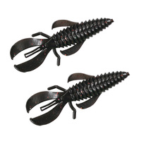 Appât souple artificiel transfrontalier en forme de crevette, type Luya, pour la pêche en rivière, en PVC, 8,3 cm, 5 unités par sac, pour la pêche au bar