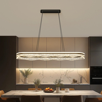 Lustre moderne de style italien de luxe pour comptoir de bar, lampe de plafond pour la maison, îlot, bureau, table à manger, décoration, éclairage suspendu