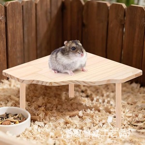 บันไดไม้รูปสามเหลี่ยมสำหรับแฮมสเตอร์ ของเล่นปีนป่ายสำหรับสัตว์เลี้ยง - Product Image 1