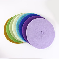 Vente chaude Béret français personnalisé en couleurs variées, en laine tricotée douce, chaud pour l'hiver, pour adultes et enfants, pour les fêtes et les artistes