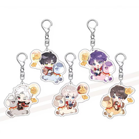 81 Designs Love and Deep Space Zayne Rafayel Xavier Sylus Game Pendentif Porte-clés Anime Porte-clés en acrylique