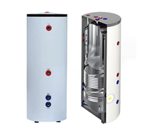 Chauffe-eau à pompe à chaleur air-eau, alimentation solaire/électrique/gaz/batterie, réservoir thermosiphon en acier inoxydable