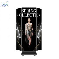 Kiosque publicitaire Jode pour intérieur/extérieur, signalisation numérique et écrans totem, affichage de poster classique/pliable/tri-pliable