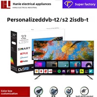 TV LED Pintar 32" Grosir ISDB-T untuk Pasar Amerika Selatan, Televisi Android Cerdas HD Harga Pabrik