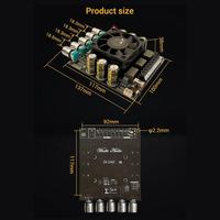 Module d'amplificateur de puissance 2.1 canaux BT 5.1 160W+160W+220W ADAU1701 DC 15-36V AUX pour caisson de basses, haut-parleur, home cinéma
