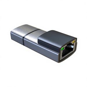 Adaptador Ethernet <span class=keywords><strong>USB</strong></span> 2.0 RJ45 10/100Mbps, Dongle de Red Plug and Play, Carcasa de Aluminio, Indicador LED, Compatible con <span class=keywords><strong>Internet</strong></span> por Cable y Windows - Product Image 1