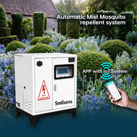 Pompe à brouillard en acier inoxydable 100 bars, système de brumisation intelligent avec capteur, brumisateur électrique pour le jardin, la lutte contre les moustiques en extérieur