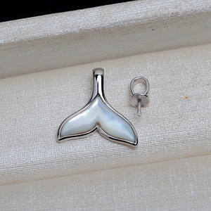 จี้เงินแท้ S925 รูปเปลือกหอยหางปลา พร้อมถาดอุปกรณ์ DIY อายุการใช้งาน 5-7 ปี รุ่น 4089 ต่างหูแฟชั่นแบบห้อย - Product Image 2