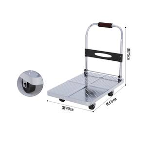 Aochen औद्योगिक स्टेनलेस स्टील चेकआउट-फिनिश फोल्डिंग-हैंडल प्लेटफॉर्म कार्ट - Product Image 2