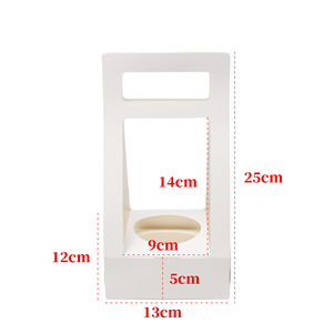 Boîte cadeau pliable portable en laminé jetable pour la fête des enseignants, boîte à fleurs, boîte à plantes à main - Product Image 4