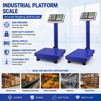 Balance de plateforme industrielle pliable Santwell en acier au carbone, balance de sol électronique avec affichage numérique LED pour entrepôt et expédition