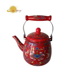 BOYANG nuovo arrivo Full Decal <span class=keywords><strong>teiera</strong></span> 3.3L manico in ceramica bollitore <span class=keywords><strong>da</strong></span> tè smaltato per <span class=keywords><strong>fornello</strong></span> a induzione con colino <span class=keywords><strong>da</strong></span> tè - Product Image 1