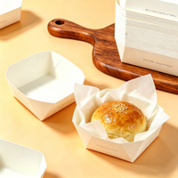 Boîte à emporter octogonale en papier pour boulangerie avec doublure anti-graisse pour pain feuilleté, pâtisserie, gâteau et desserts
