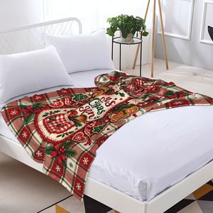 Couverture en peluche douce et moelleuse personnalisée de qualité supérieure avec imprimé de Noël pour canapé et lit - Product Image 2