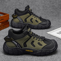 Bottes de travail d'extérieur pour hommes de haute qualité, nouvelle collection printemps, polyvalentes, décontractées, résistantes à l'usure, respirantes, chaussures de sécurité sportives