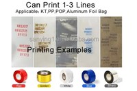 HP-241G Couleur Ruban Estampage À Chaud Date D'expiration Codage Machine D'impression
