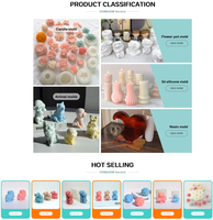 Oeuf de Pâques lapin motif Silicone bougie moule bougie faisant des fournitures lapin de Pâques arôme savon plâtre chocolat bricolage argile artisanat