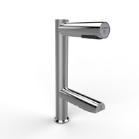 Robinet à capteur sans contact 2-en-1 avec filtre HEPA et sèche-mains haute vitesse AK7130 infrarouge automatique pour hôtels et commerces