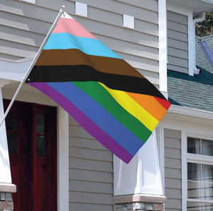 Drapeau LGBTQ Trans Pride de 3x5 pieds, drapeau LGBTQ, fête d'accueil <span class=keywords><strong>tout</strong></span> compris, décorations extérieures, décorations pour la maison, le jardin, la cour - Product Image 2