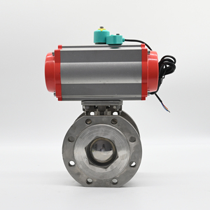 JTAIV Customizable <b>PTFE</b> Flange Thin Pneumatic Ball DN15 to DN200 Factory Wholesale with OEM Support - Product Image 5