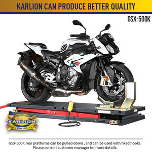 Karlion oem 500k הידראולי מכונת פלדה אופנוע שולחן חיים מיטה ce סיטונאים מעלית לאופנועים כלי תיקון מכונית - Product Image 3