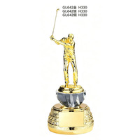 Trofeo de Golf en Oro/Plata/Bronce, Personalizado con Grabado, Premio Deportivo, Recuerdo para Torneos de Golf, en Oferta