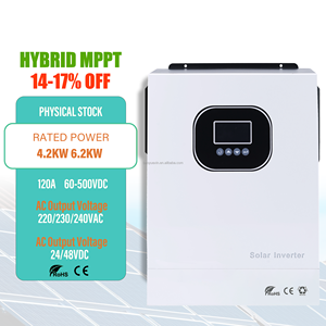 Inversor solar monofásico híbrido 3Kw 5Kw <span class=keywords><strong>8Kw</strong></span> 10Kw Características de encendido-apagado dual 48V Onda sinusoidal pura IP65 Inversor de cadena de red dual fuera de la red - Product Image 2