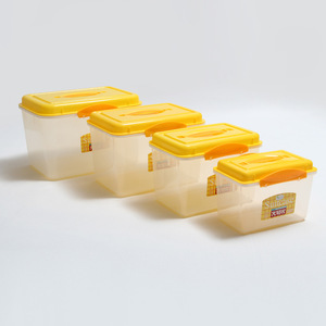Caja de almacenamiento de alimentos para maleta, 20L, sellada, portátil, rectangular, amarilla, para uso en viajes - Product Image 3