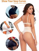 String gainant amincissant sans couture à taille haute avec soutien en forme d'arête de poisson pour un effet ventre plat et rehaussement des hanches, idéal pour les mariages, les soirées et les robes de cérémonie, avec effet sculptant discret