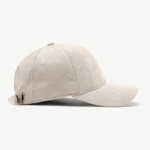 Gorra de béisbol de 6 paneles de color liso para las cuatro estaciones, gorra con visera ligera para exteriores, sombrero de sol sencillo de pana, unisex, 100% poliéster, común - Product Image 2