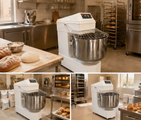 Machine à pétrir la pâte de boulangerie, type spirale électrique, pour la préparation professionnelle de la pâte