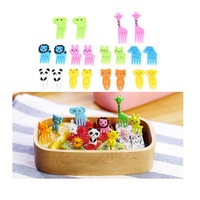 Keuken Plastic Fruitvorken Kawaii Design Pp Food Picks Gevulde Bento Lunchboxen Met Decoratieve Vorken