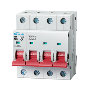 Interruptor de Aislamiento de Bajo Voltaje Timelec 80A-125A TMH1-125 4P, Desconectador Inteligente de Aluminio - Product Image 1