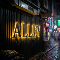 Lettres en acier inoxydable rétroéclairées par LED personnalisées pour hôtel, signalétique extérieure de luxe