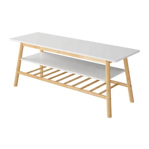 <span class=keywords><strong>Mesa</strong></span> <span class=keywords><strong>de</strong></span> <span class=keywords><strong>Centro</strong></span> Moderna y Sencilla <span class=keywords><strong>de</strong></span> Bambú con Estante <span class=keywords><strong>de</strong></span> Almacenamiento para Sala <span class=keywords><strong>de</strong></span> Estar - Product Image 4