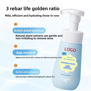 Limpiador facial personalizado para jóvenes con control de aceite y eliminación de acné ingredientes herbales espuma hidratante para niños niñas <span class=keywords><strong>en</strong></span> la <span class=keywords><strong>pubertad</strong></span> - Product Image 5