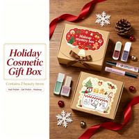 Coffret Mystère de Maquillage de Noël, Ensemble Cadeau de Beauté avec Vernis à Ongles, Emballage Personnalisé avec Logo en Gros