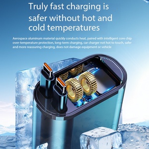 Cargador de Coche de 240 W con Carga Súper Rápida, Edición con Pantalla, Cable Dual Tipo C, Compatible con <span class=keywords><strong>Apple</strong></span> 15 - Product Image 4